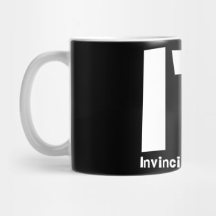 Invincible Techie White Text Mug